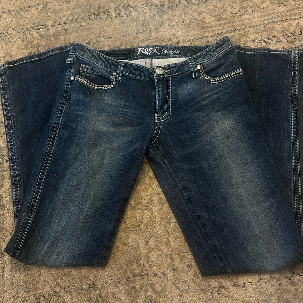 Women’s Rock 47 Ultra low rise Jeans with contemporary twist on cowgirl cool!